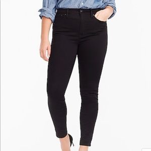 J. Crew 10" Highest-rise Toothpick Black Jean